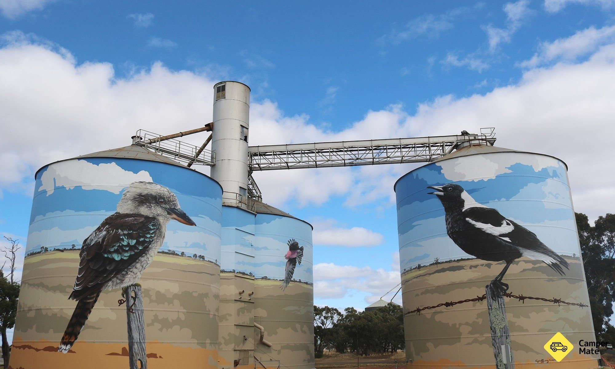 Kde vidět Silo Art mezi Adelaide a Melbourne