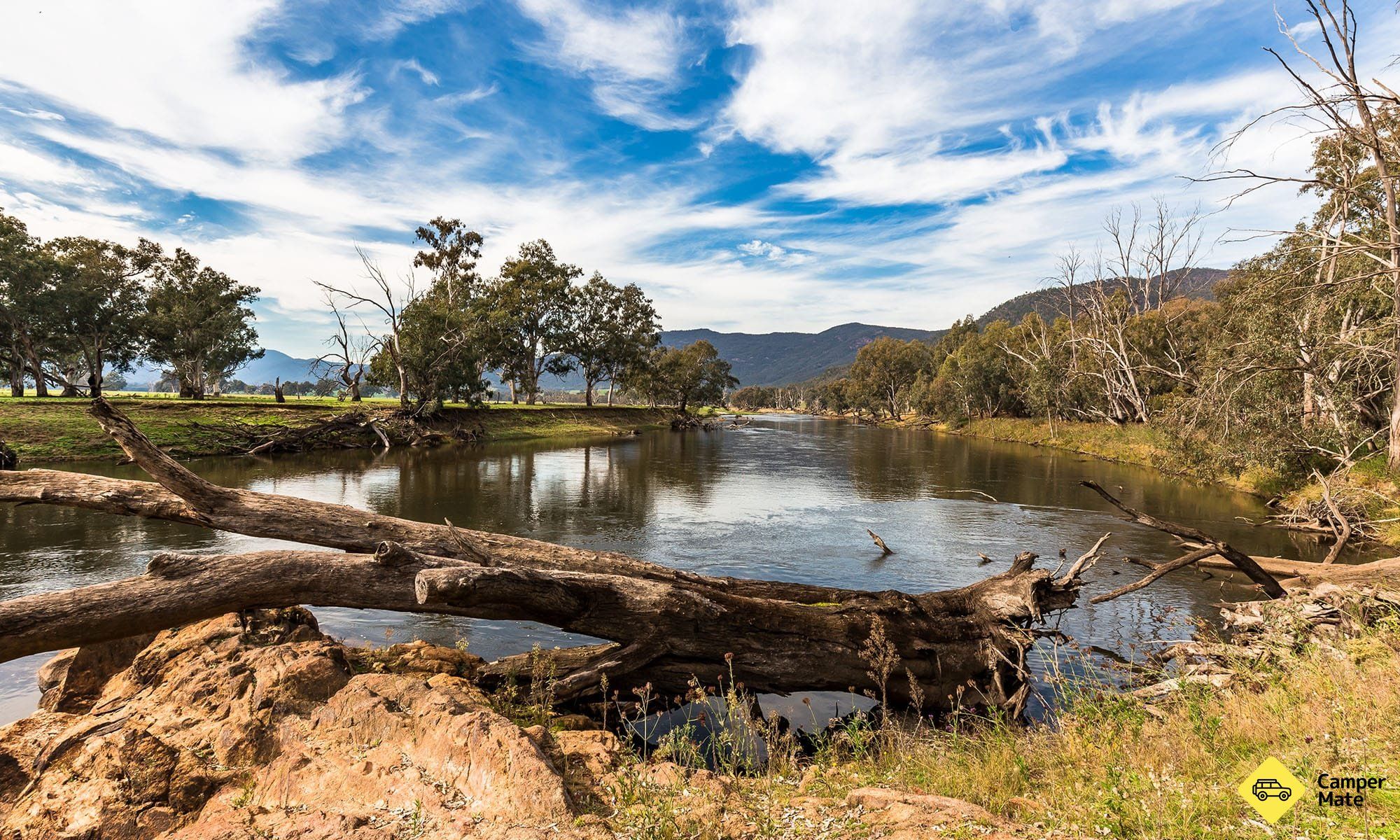 Scénická silnice Murray River: Zdarma kempování a povinné zastávky