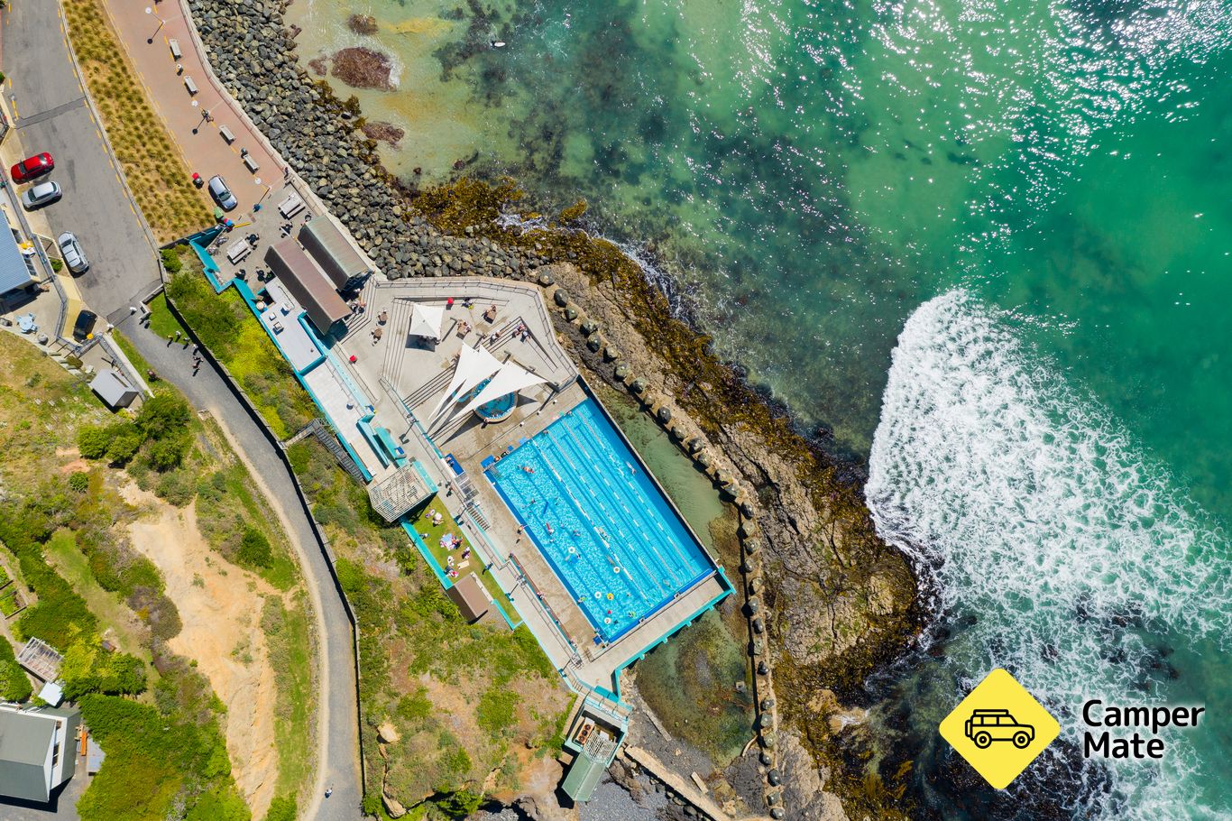 St Clair Hot Salt Water Pool, Dunedin, Otago, New Zealand | CamperMate ...