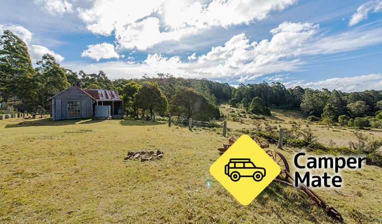 Localização Alexanders Hut Campground
