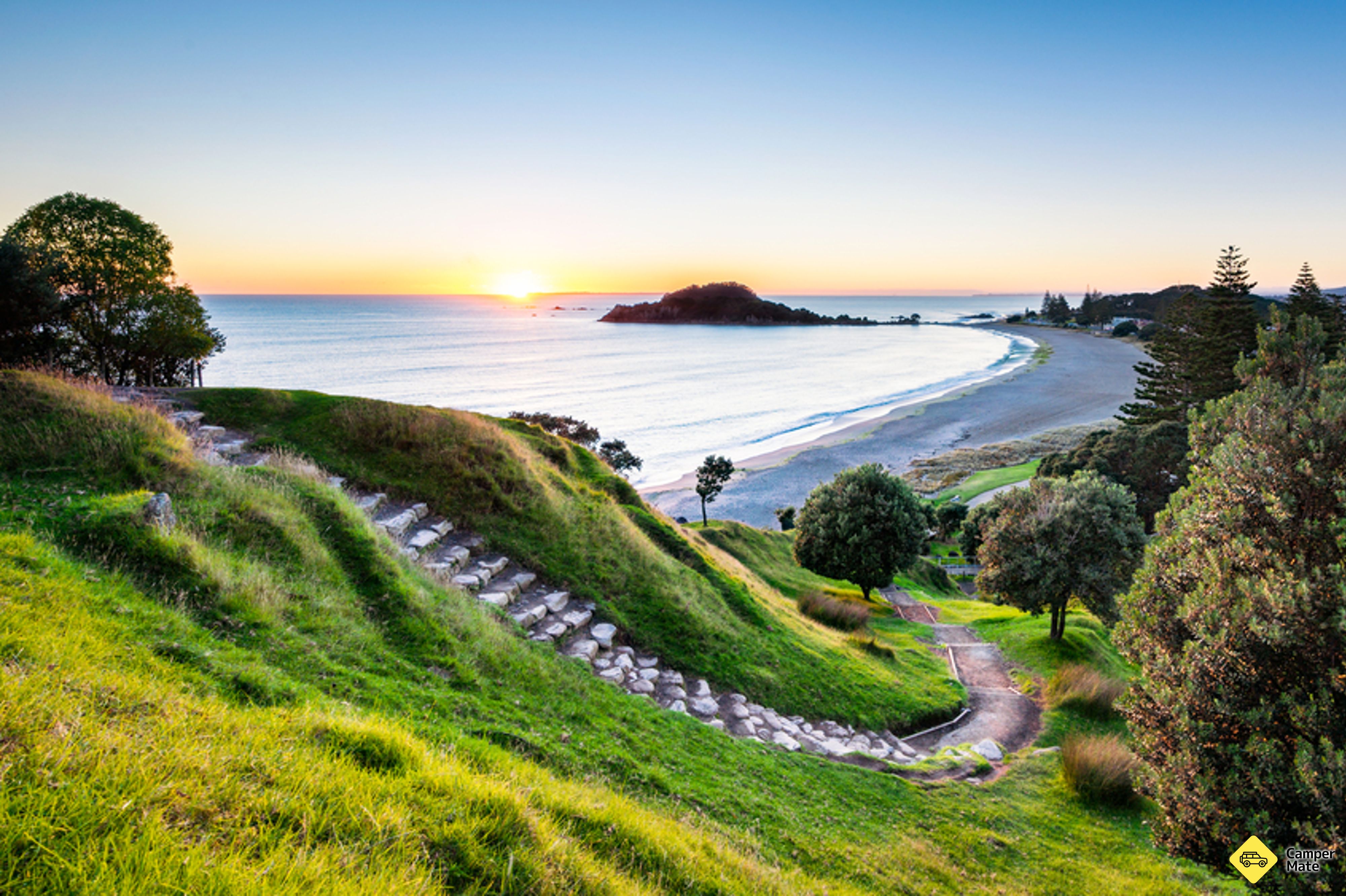 Górski szczyt Maunganui Mauao