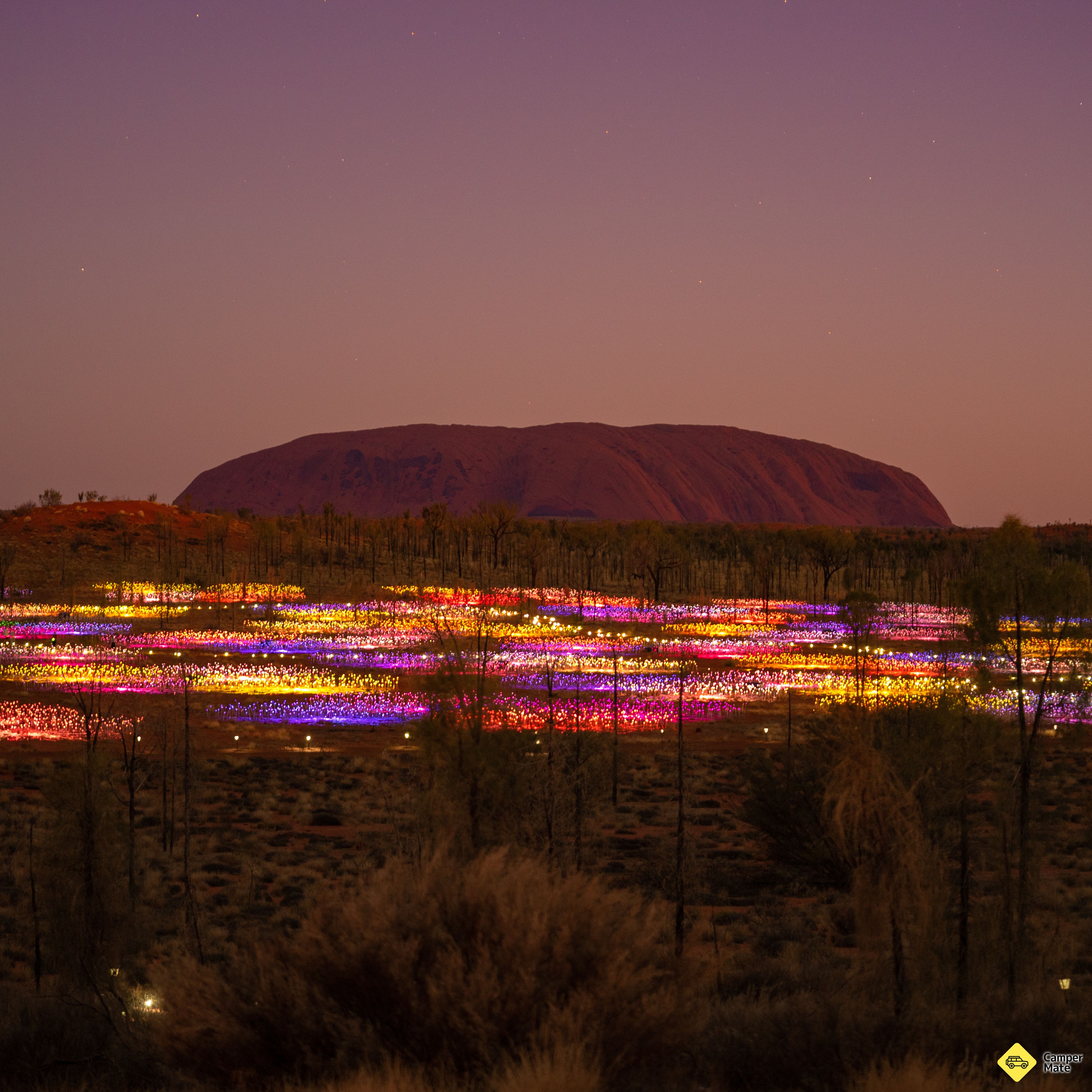Feltet af lys Uluru