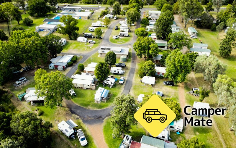 Karta över Bingara Riverside Caravan Park