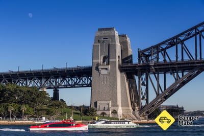 Vista panorámica de Sydney Harbour Bridge Pylon