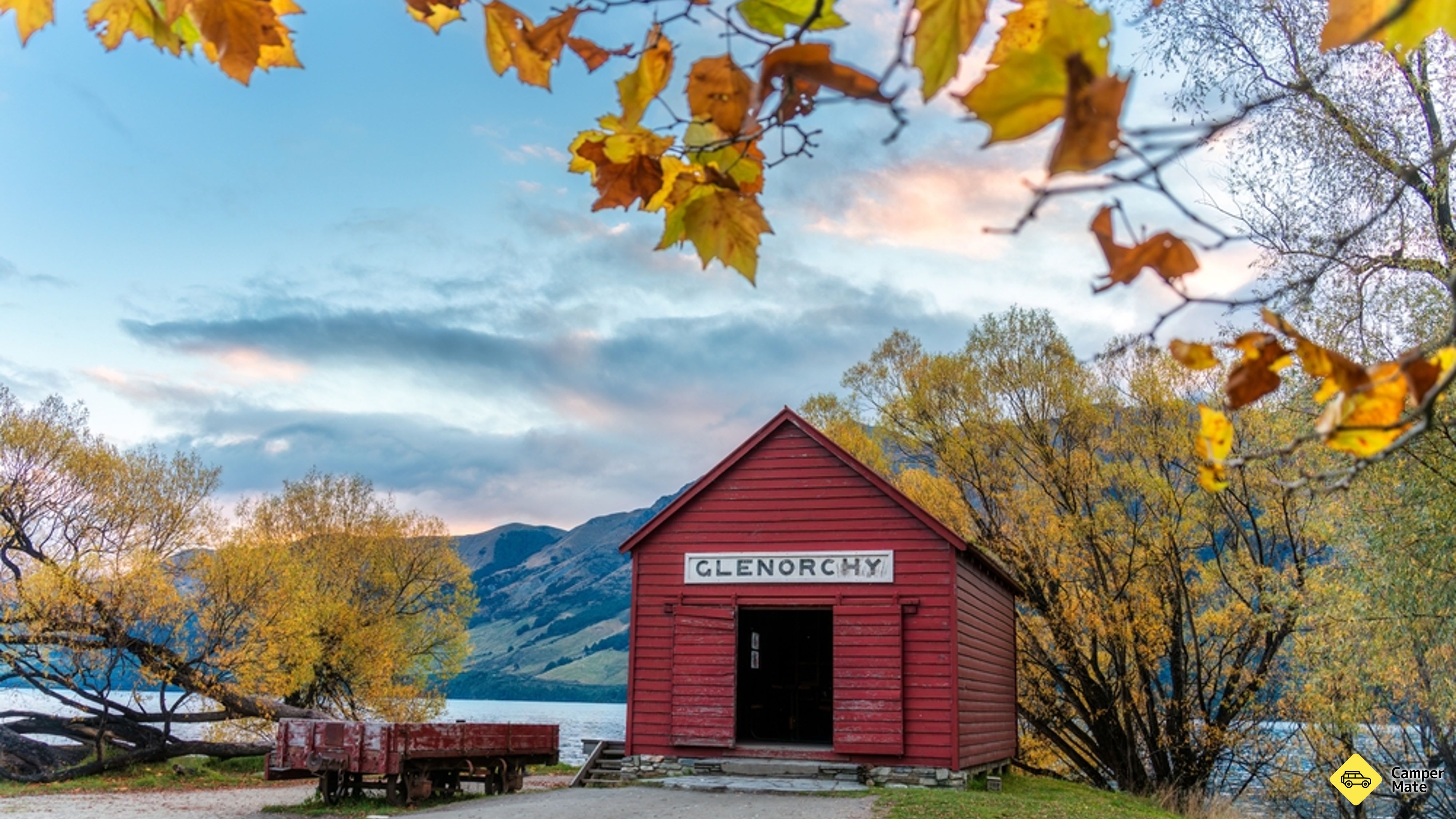 Glenorchy restaurerede Steamship Depot (Red Boat Shed)