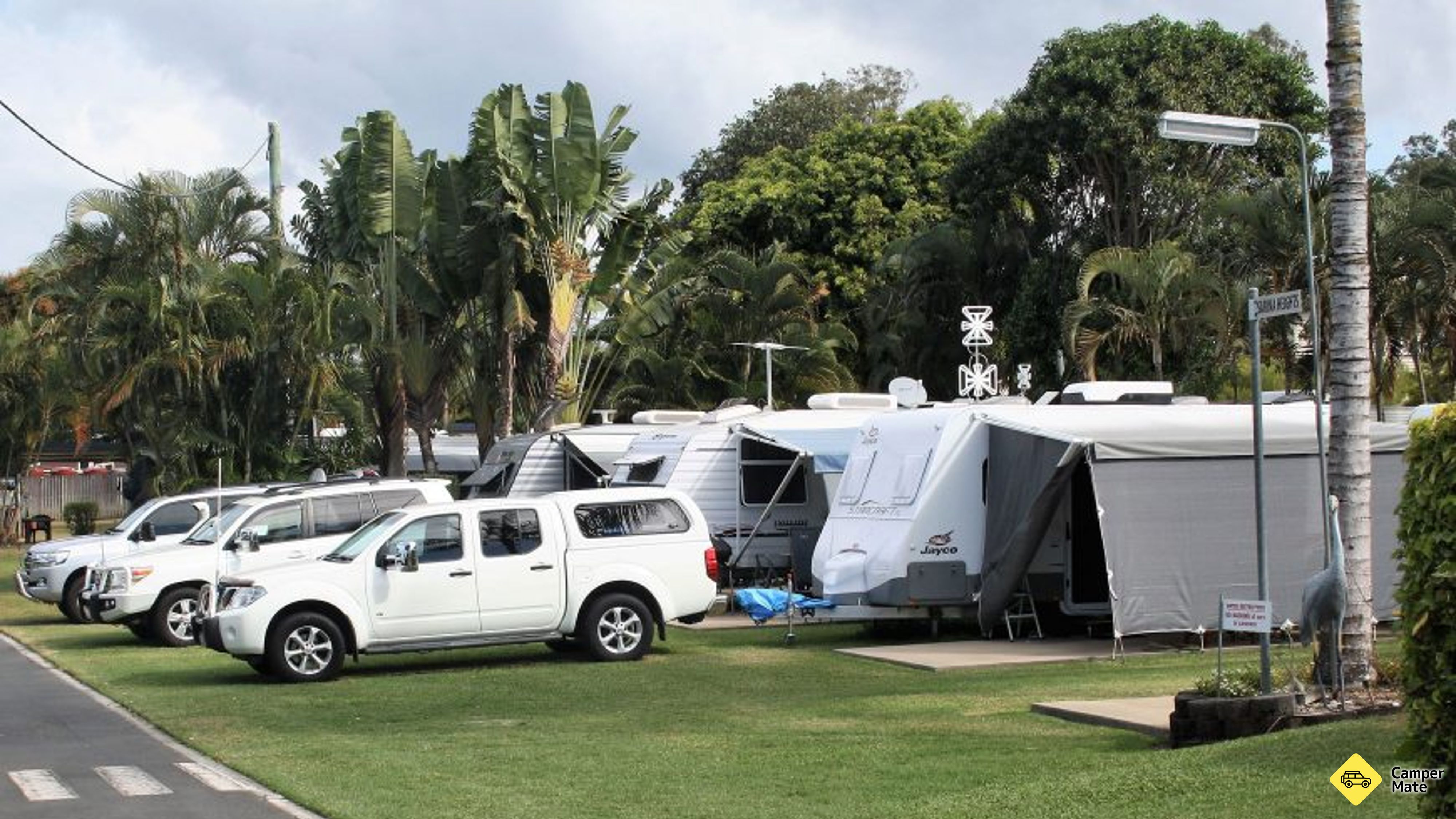 A cidade de Sarina Palms Caravan Village
