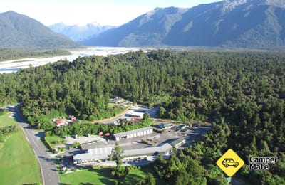 Haast Lodge en Motor Park Accommodatie