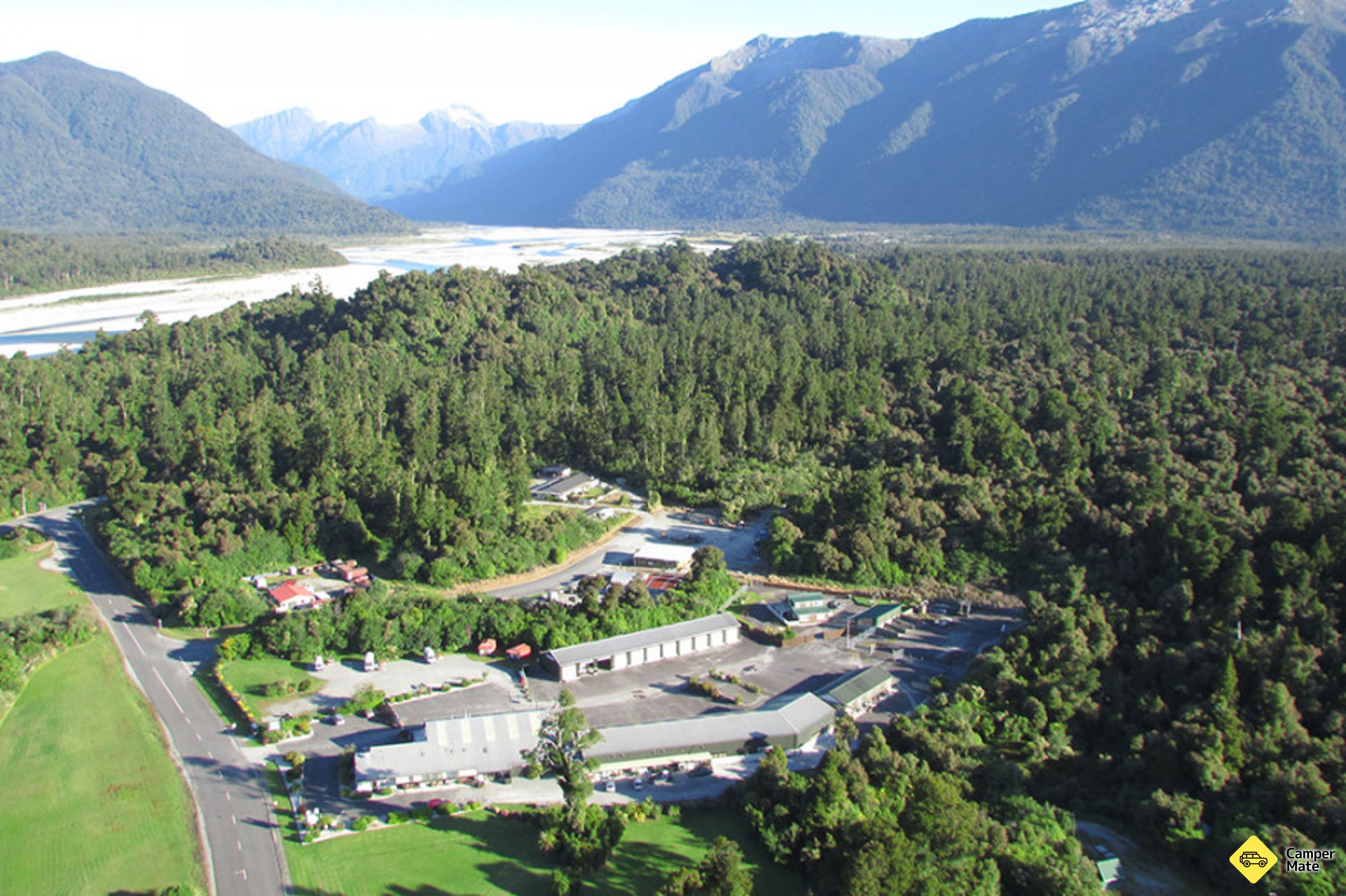 Haast Lodge en Motor Park Accommodatie