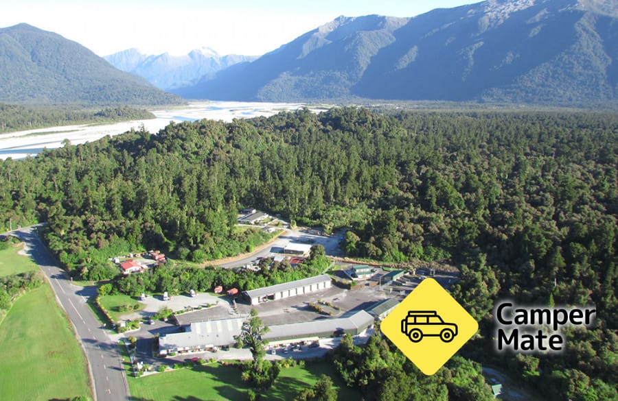 Haast Lodge en Motor Park Accommodatie