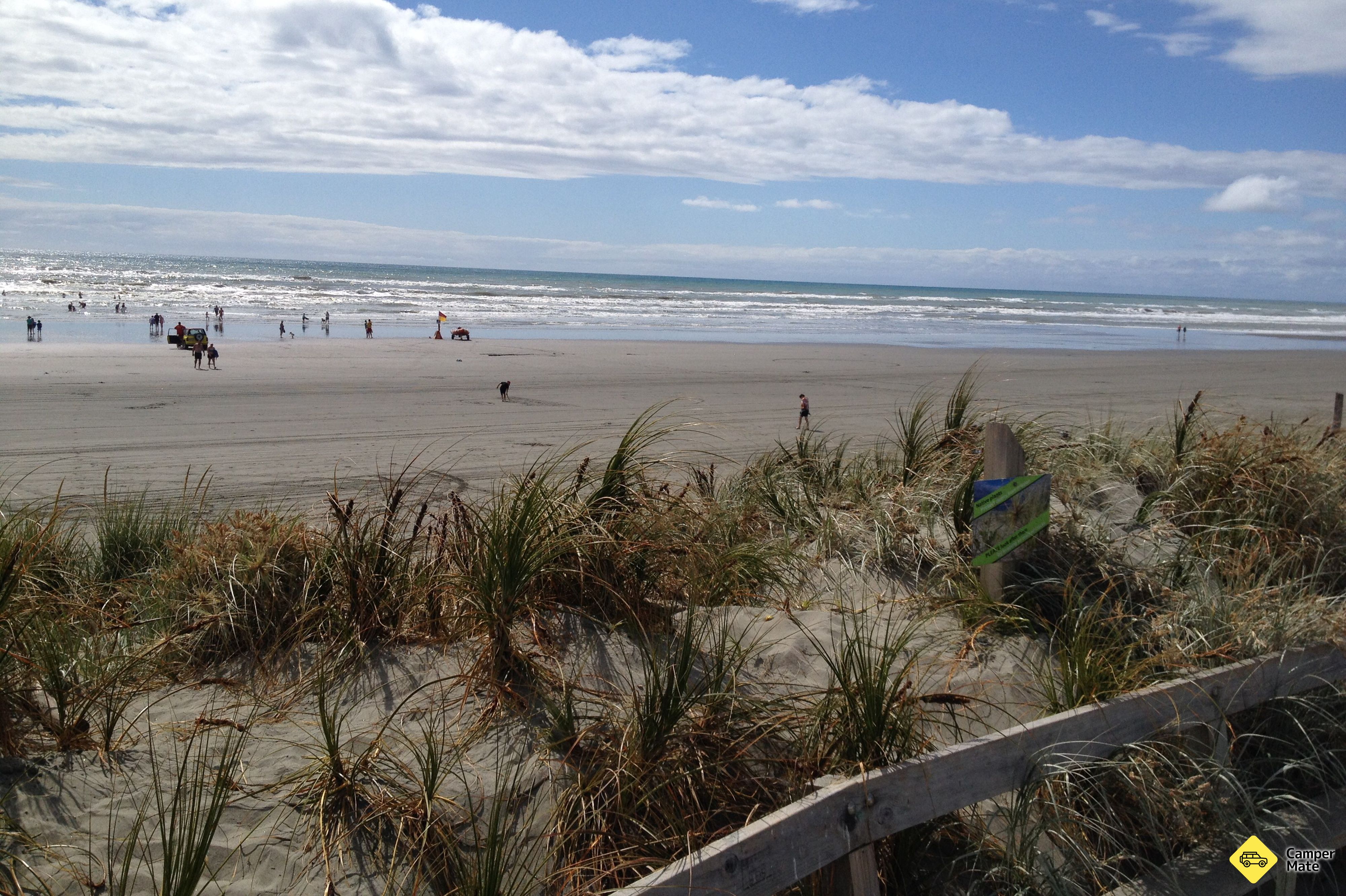 Foxton Beach sand dunes