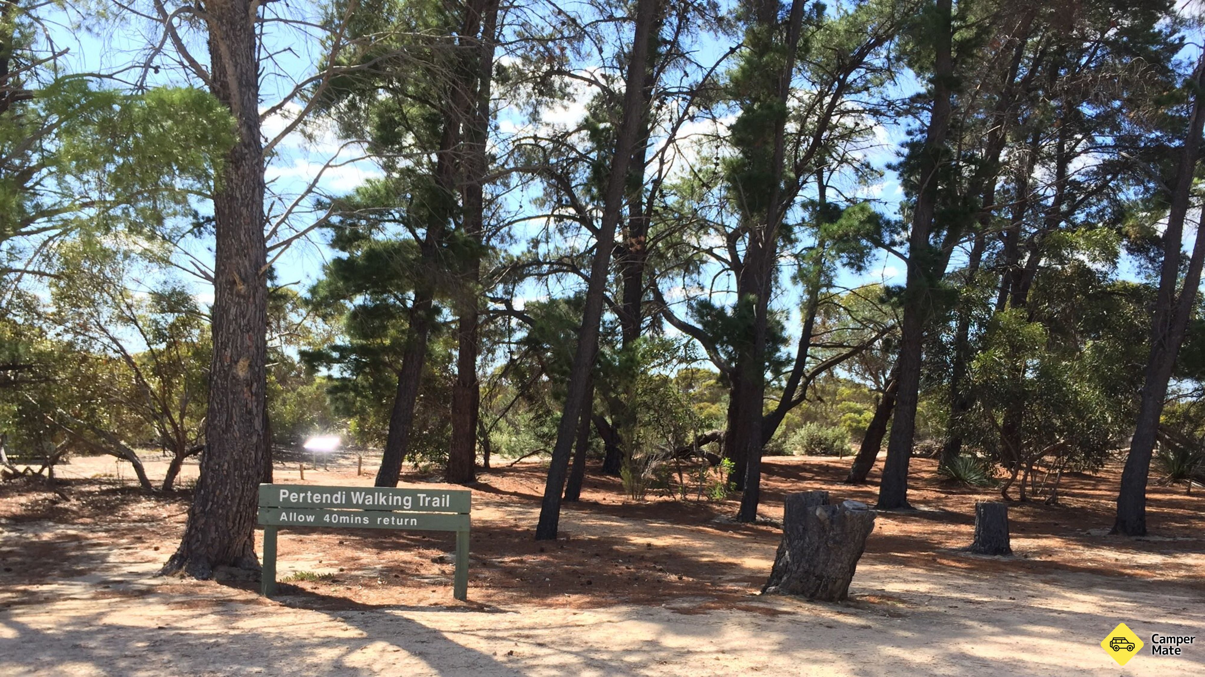 Läge i Pertendi Hut Campground