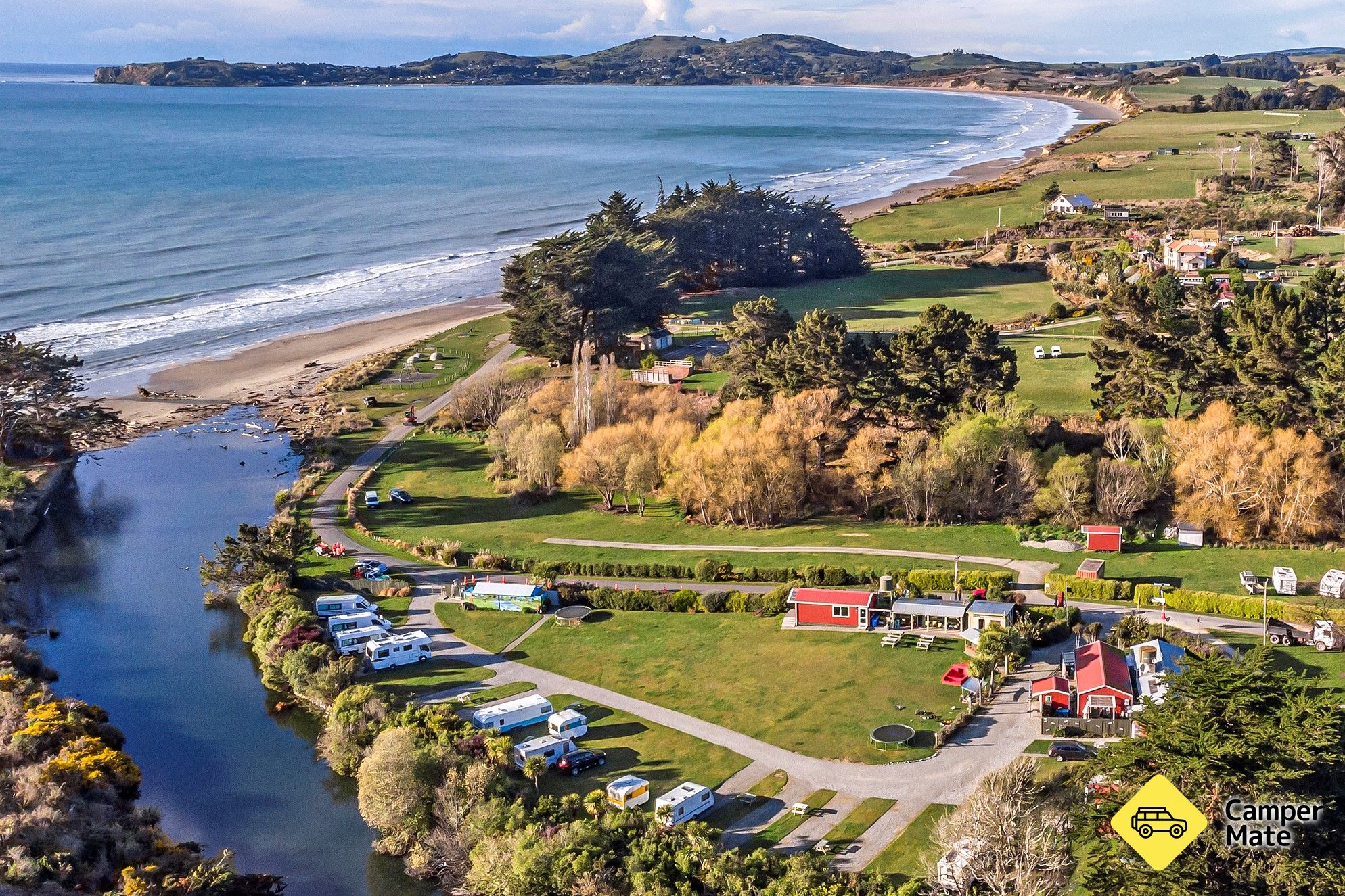 Moeraki Boulders Holiday Park at Hampden Beach