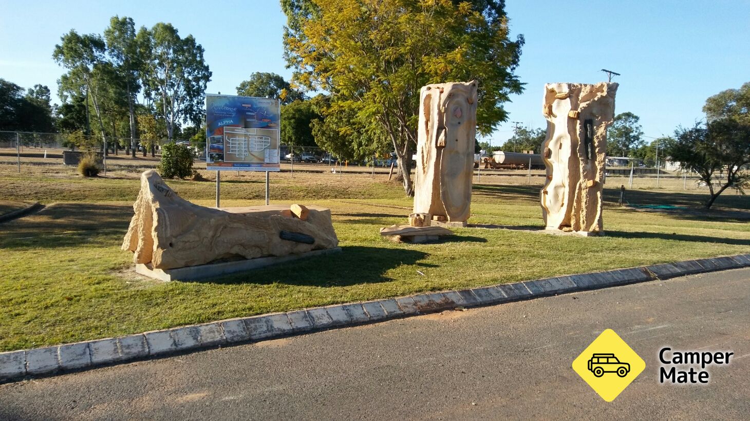 Fossiele Forrest sculpturen