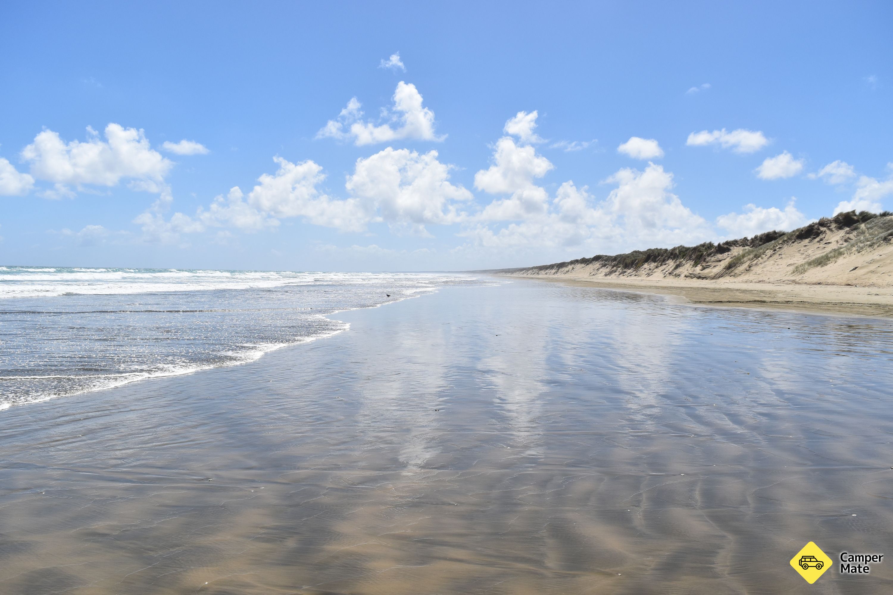 La spiaggia di Ninety Mile