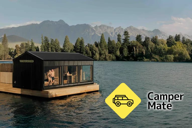 Floating Sauna and Lake Plunge