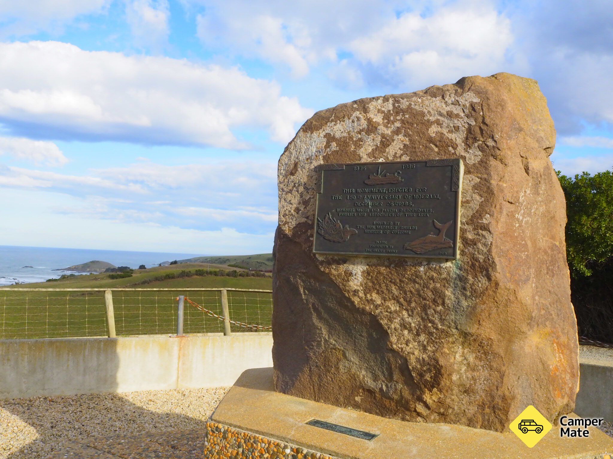 150 anni di Moeraki Memorial Lookout