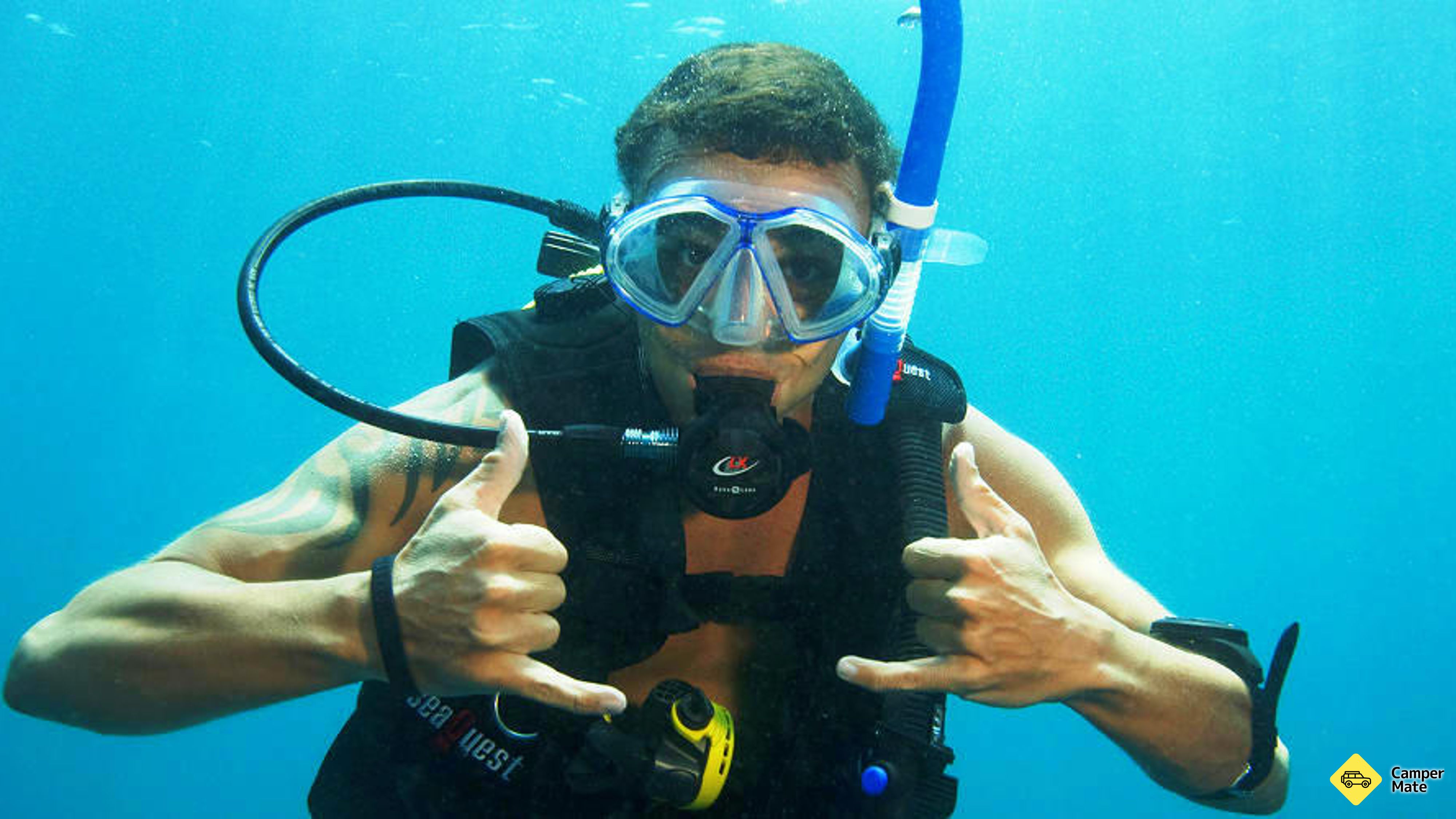Karta över Moreton Island Scuba Diving