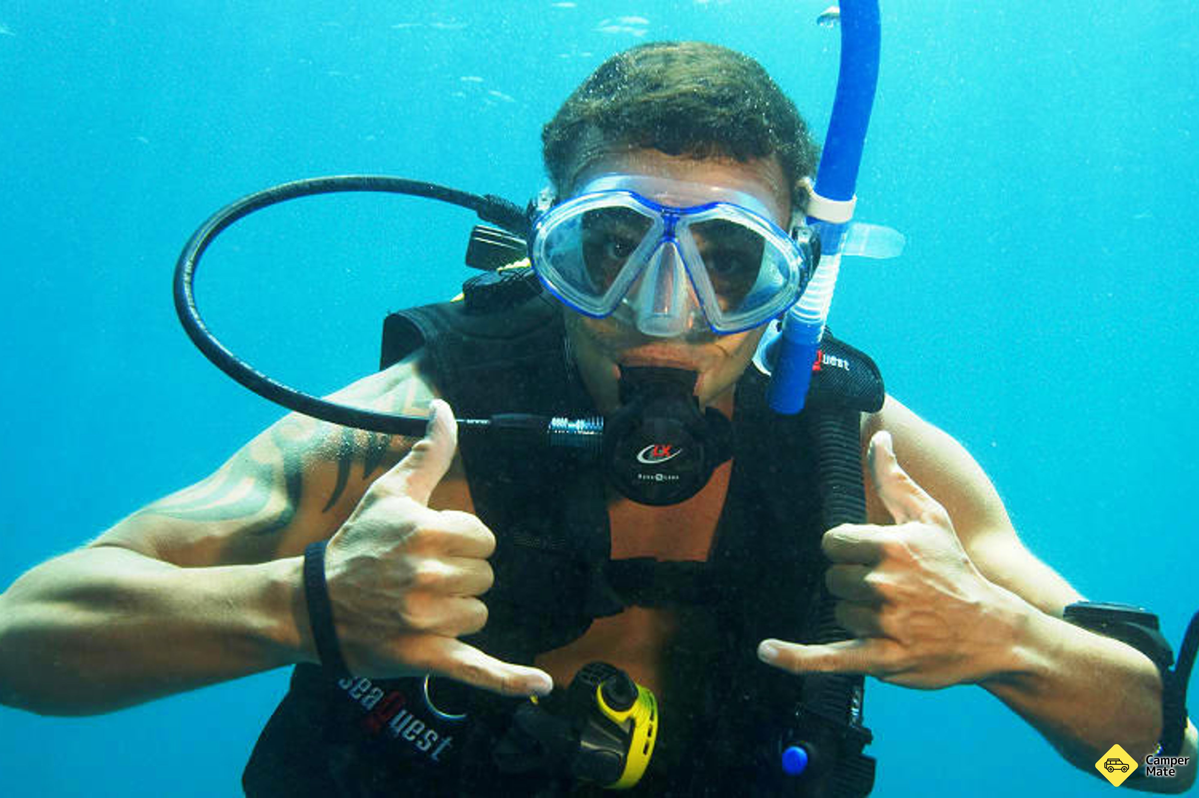 Karta över Moreton Island Scuba Diving