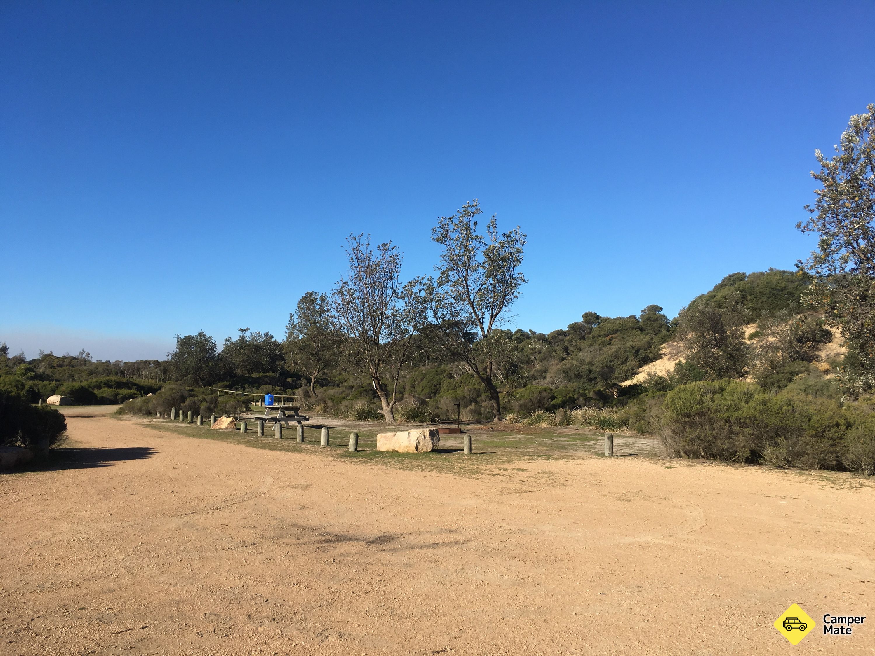 Pettman's Beach camping area