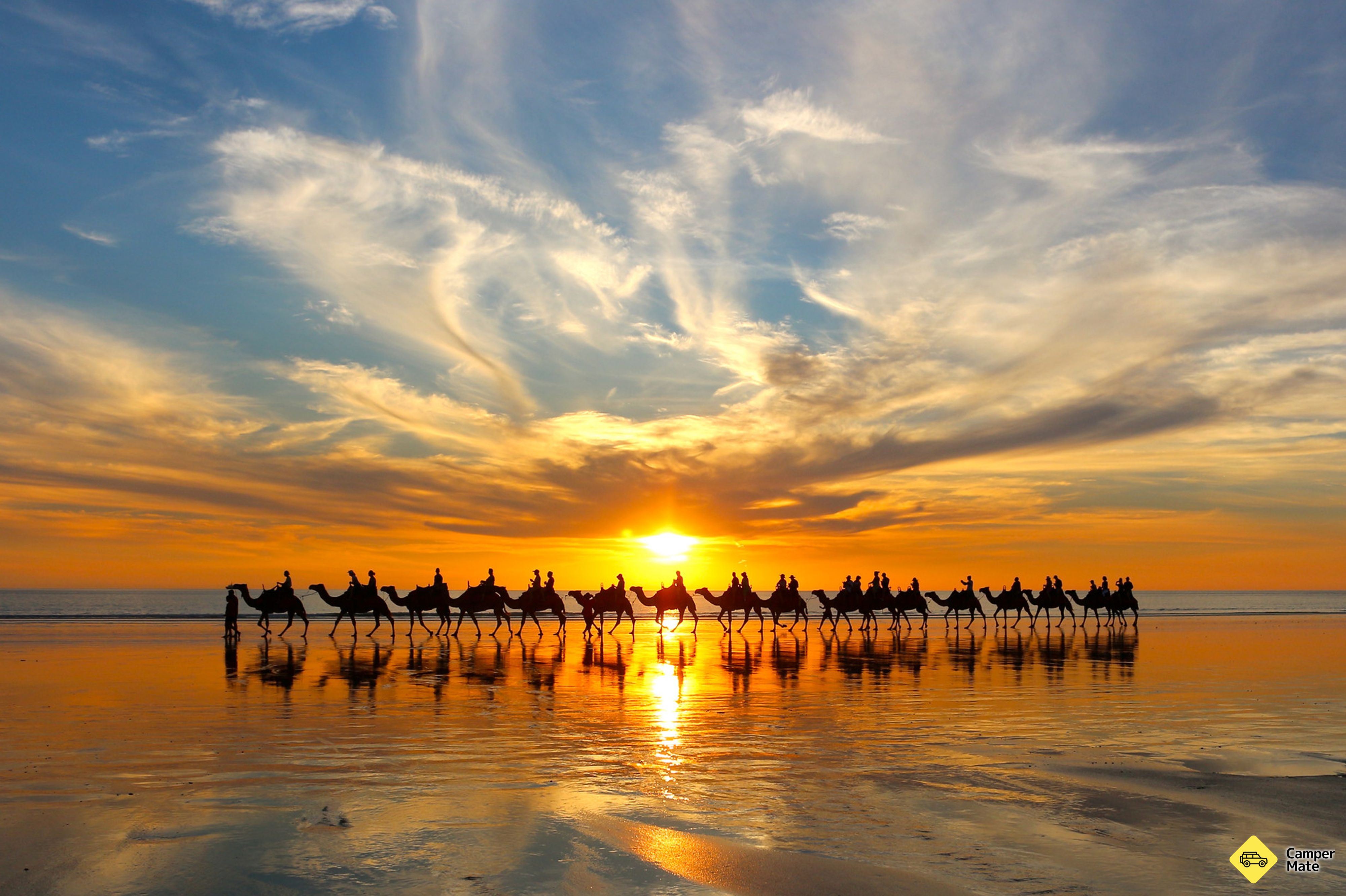 Cable Beach पर Sunset Camel Ride