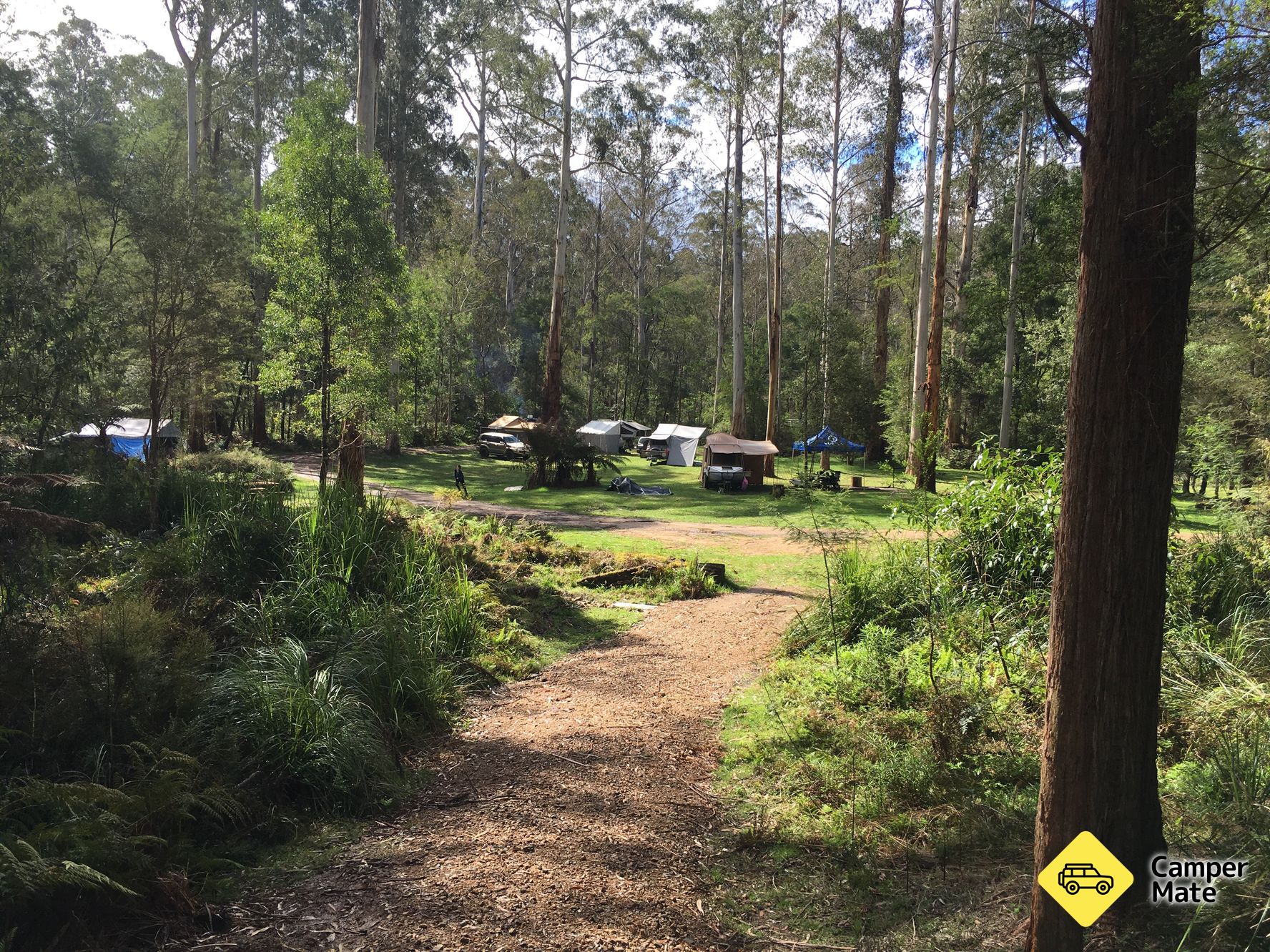 Ada River Campground, Lakes, Victoria, Australia | CamperMate ...