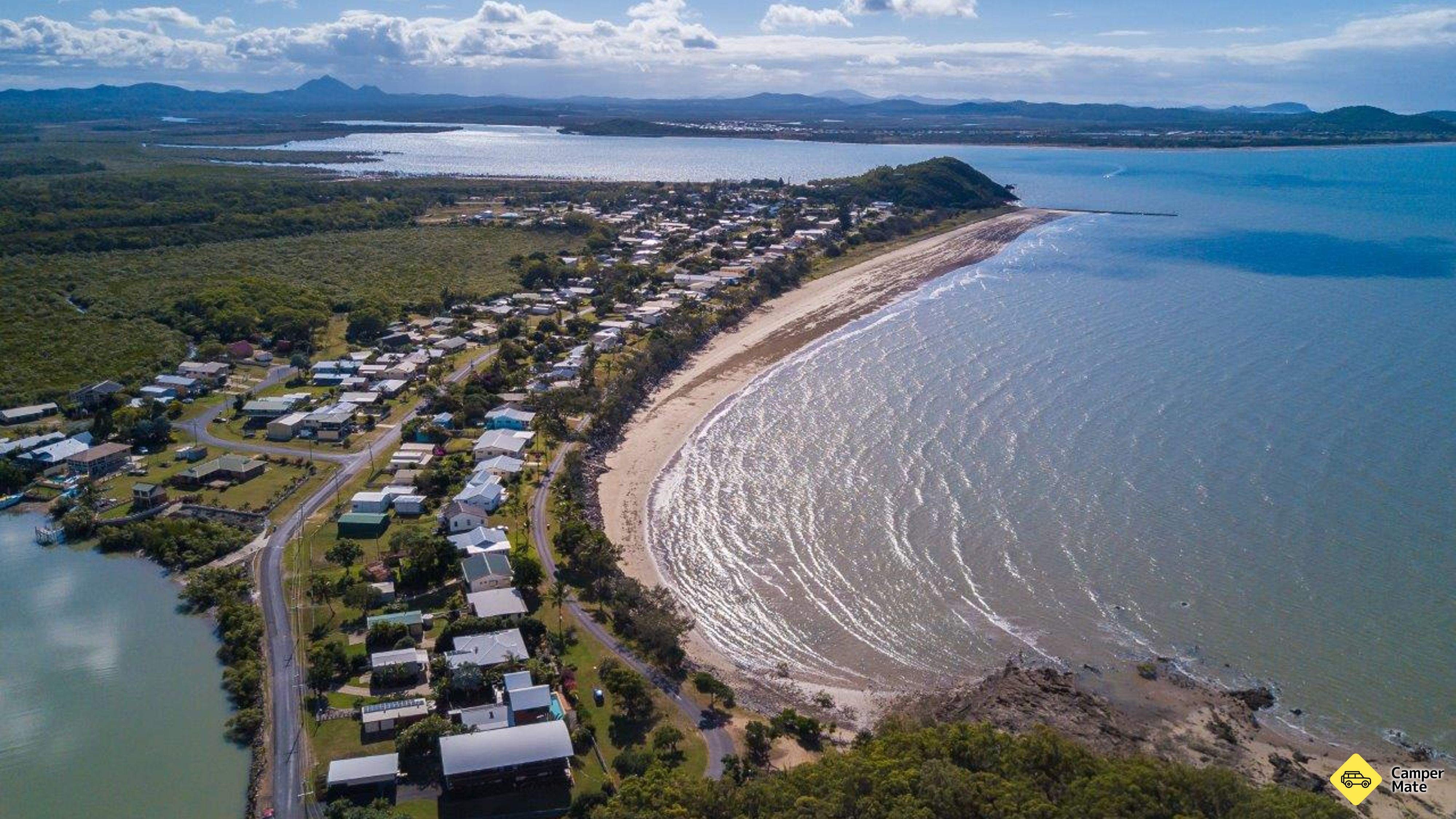 Aanloop van Keppel Sands Caravan Park