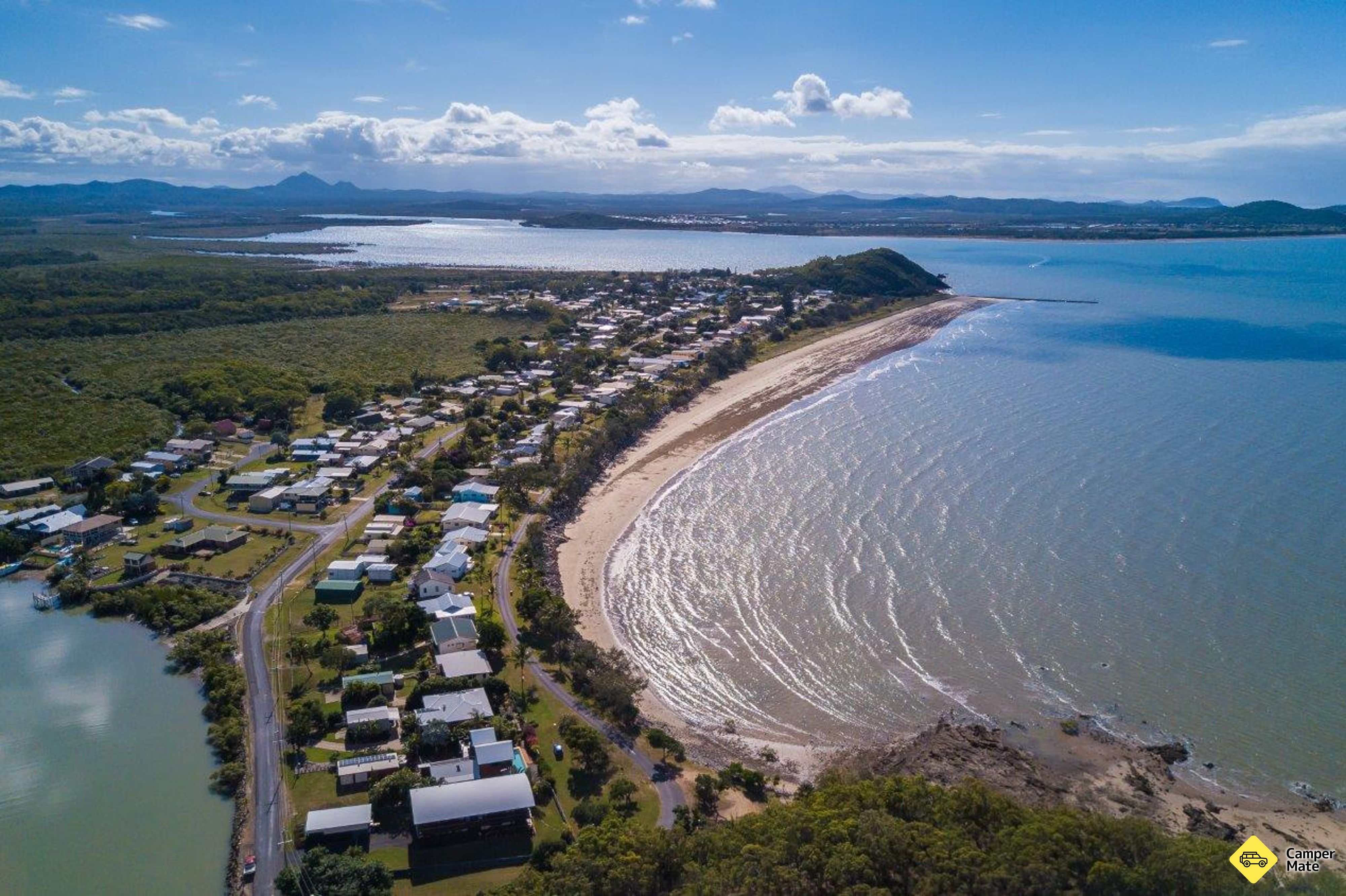 Aanloop van Keppel Sands Caravan Park