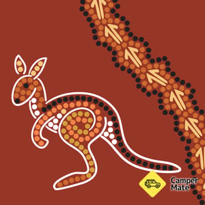 Aboriginal Dreamtime Artwork along the Walkway(ウォークウェイ)