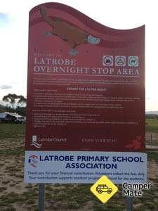 Latrobe Motorhome Stop