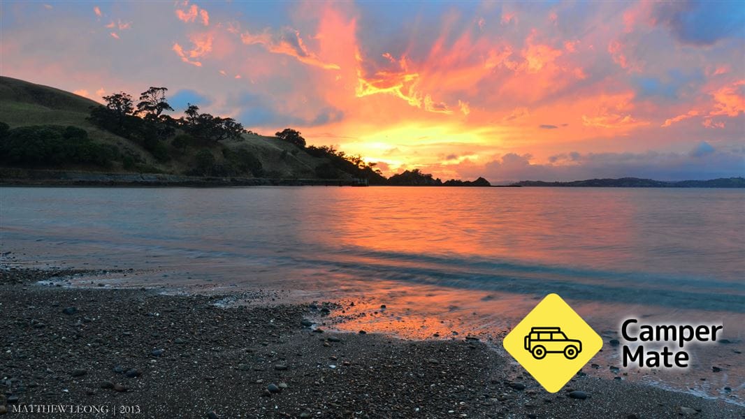 Home Bay, Motutapu Island Campsite