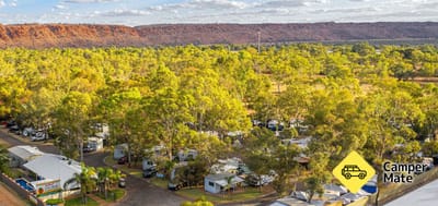 Poziția localității G'day Mate Tourist Park - Alice Springs