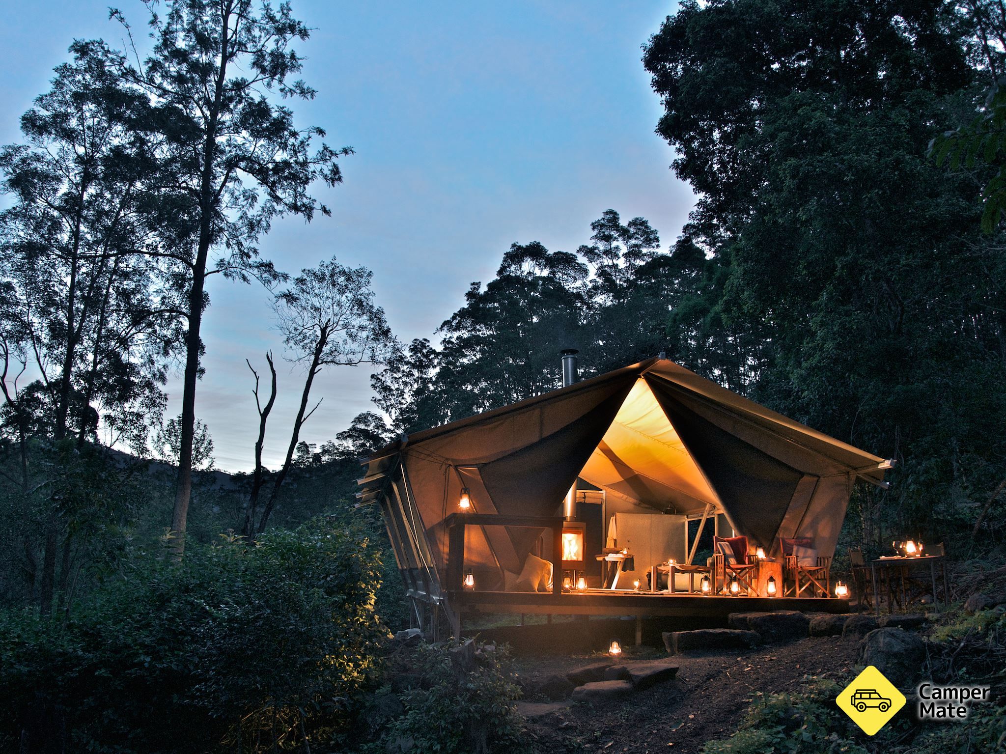 Le camp de Nightfall Wilderness