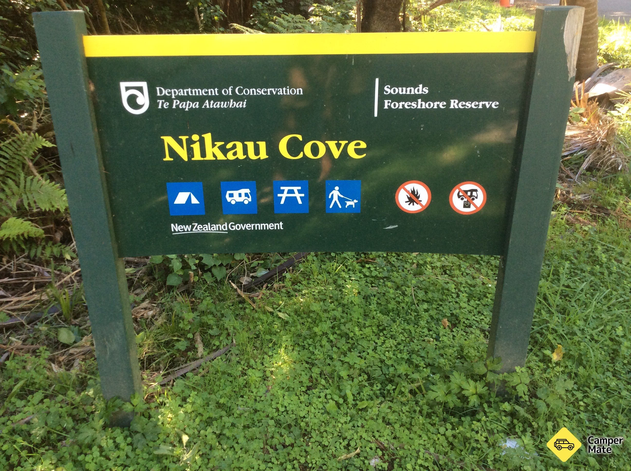 Le camping de Nikau Cove