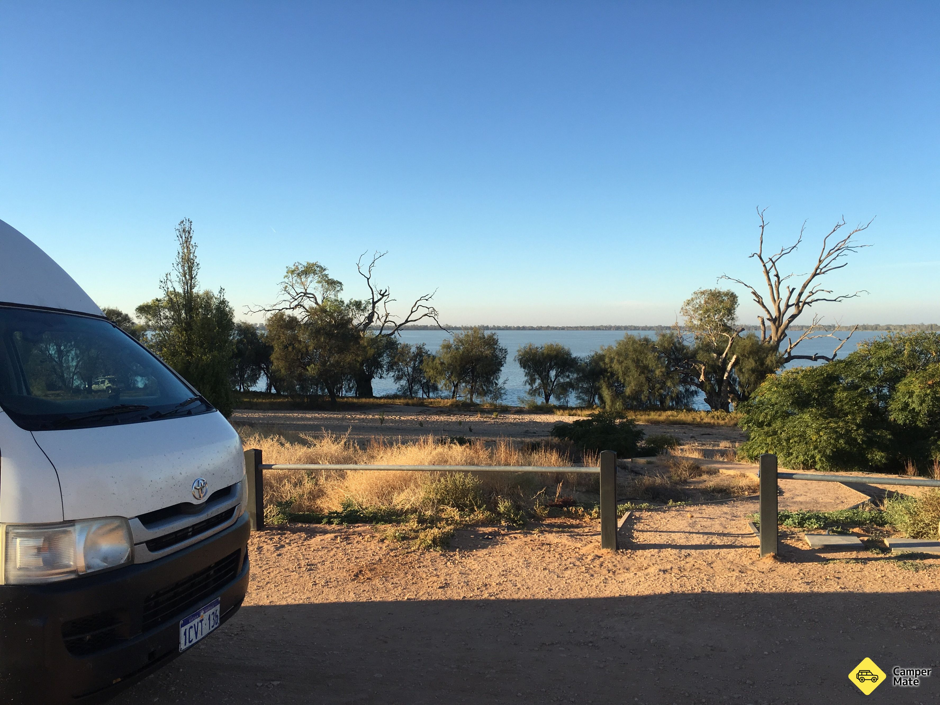 Zona de descanso del Lago Benanee