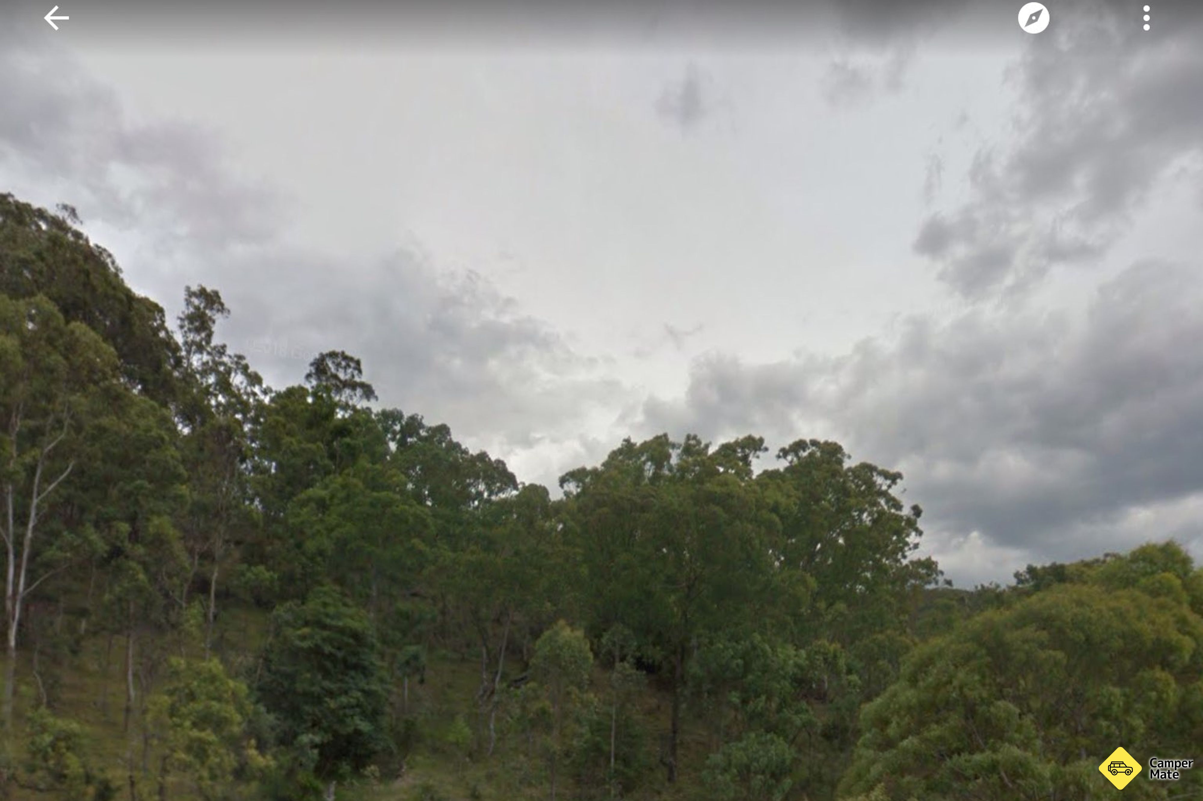 Overzicht van Nowlands Gap Rest Area