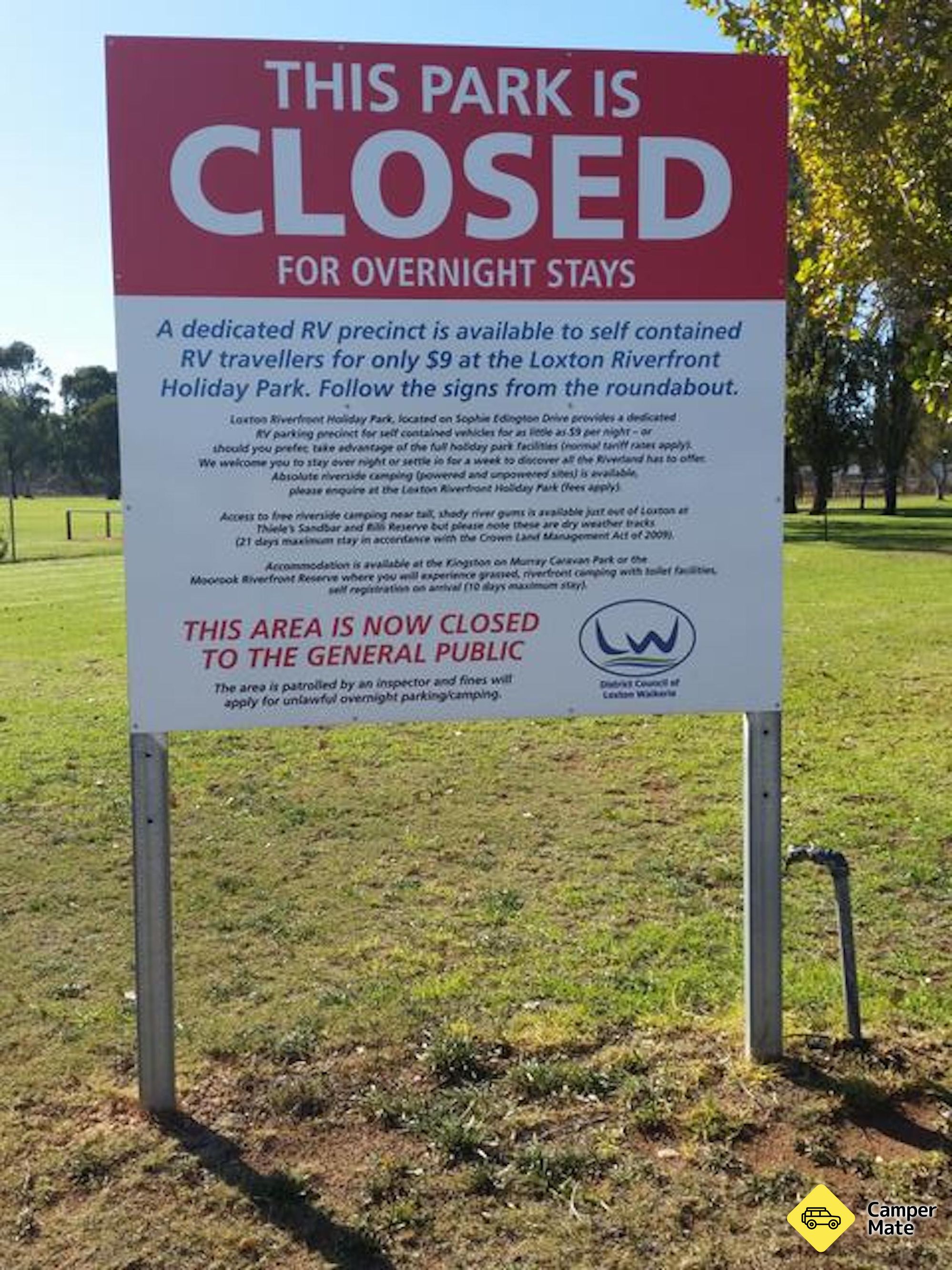 Loxton Motorhome Reserve
