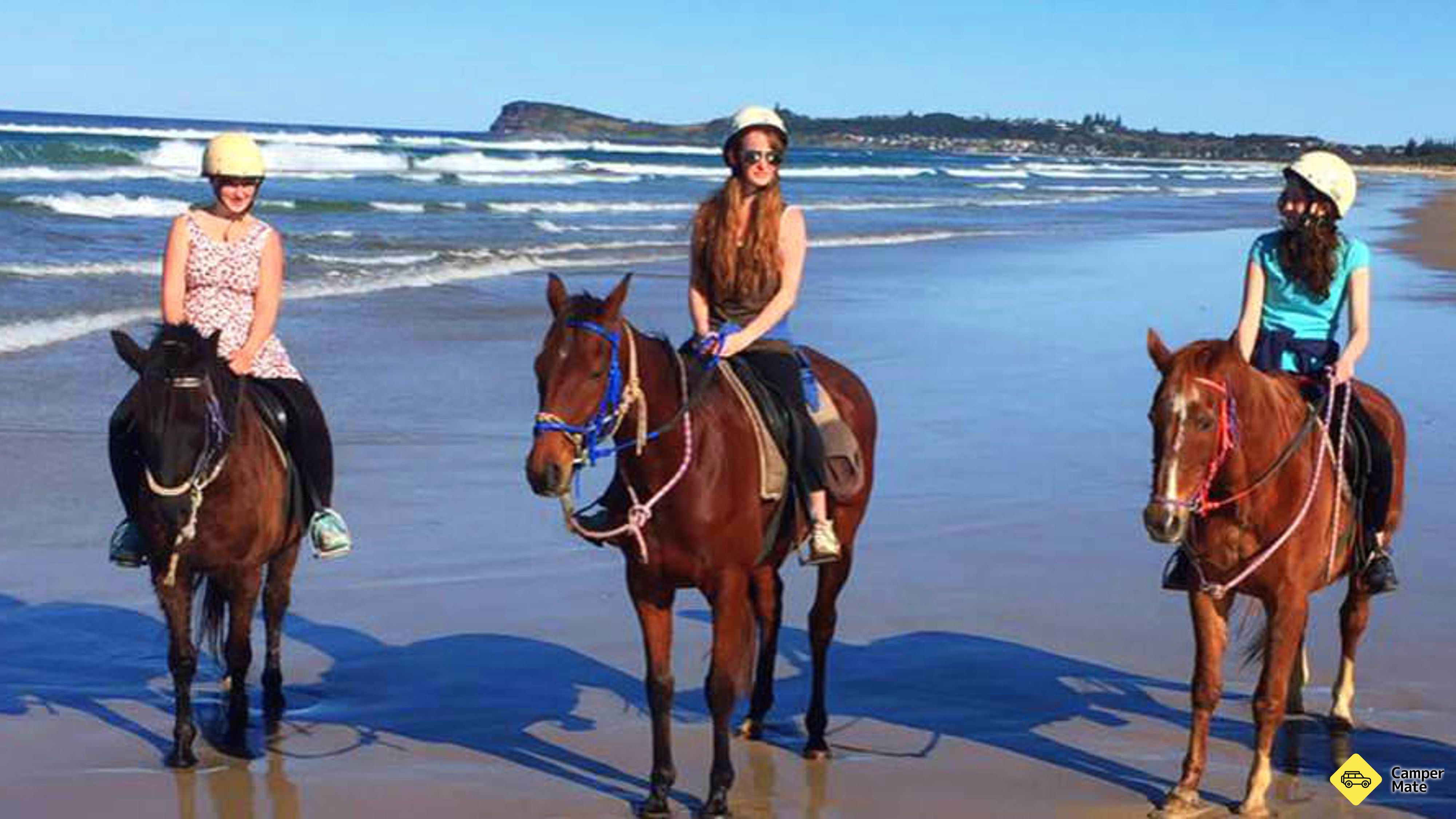 Pferderennen Byron Bay Beach Ride