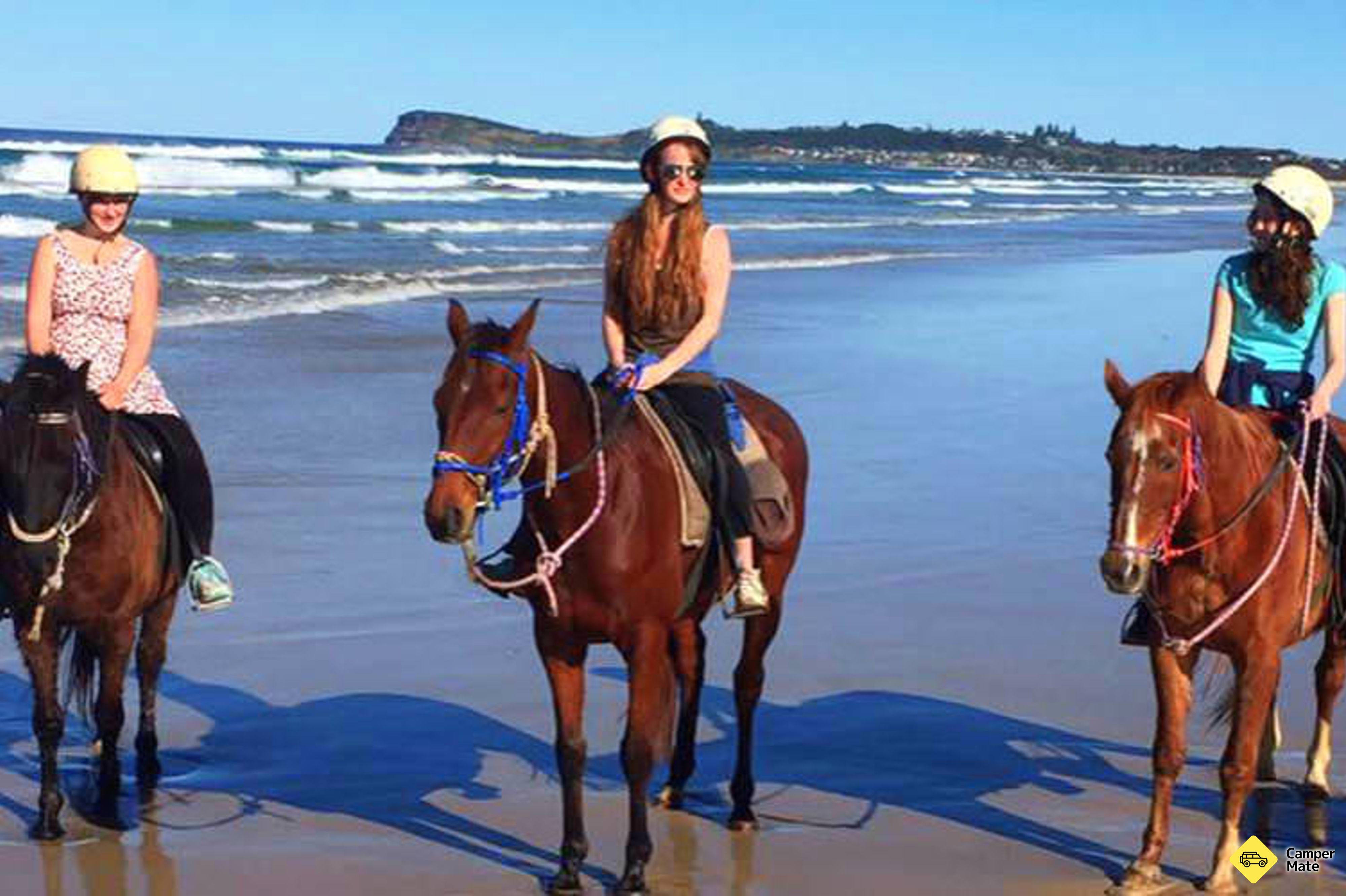 Pferderennen Byron Bay Beach Ride