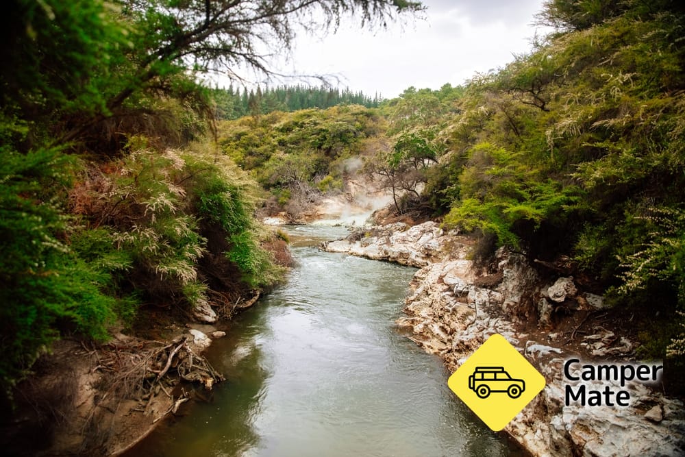 Waiotapu Stream Hot and Cold Springs