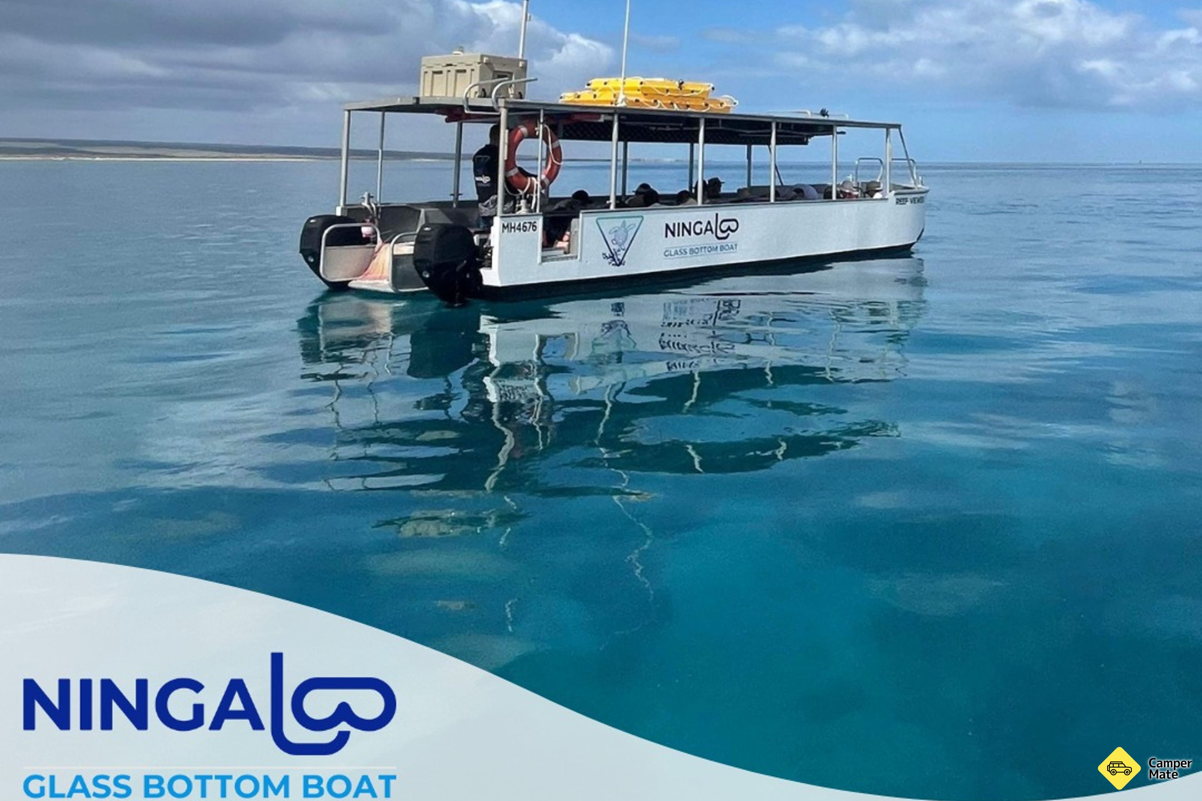 Ningaloo Reef Glass Bottom Boat Turtle Eco Tour