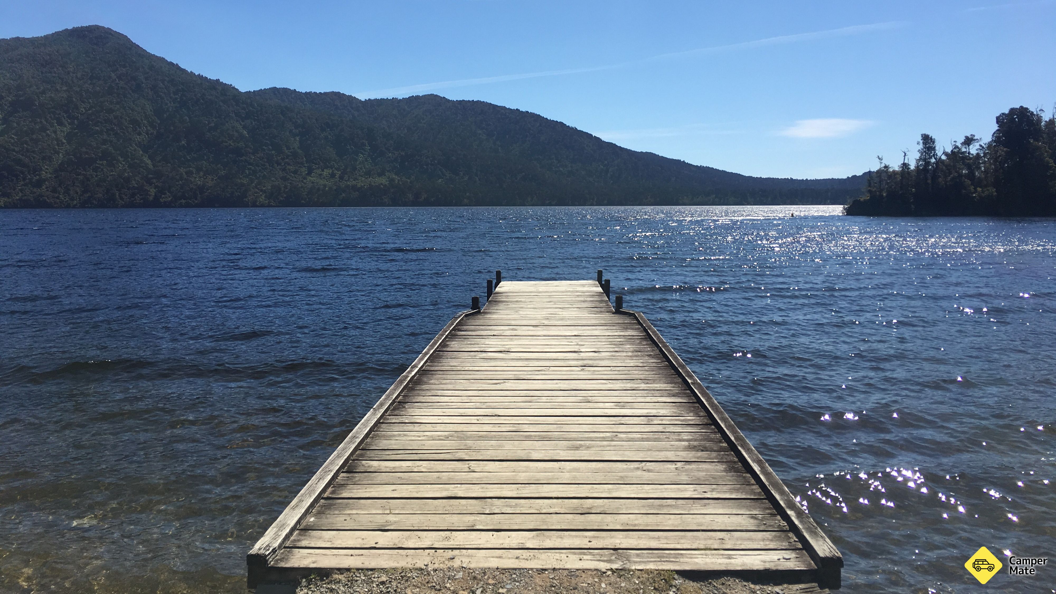 Hans Bay - Lake Kaniere kemping