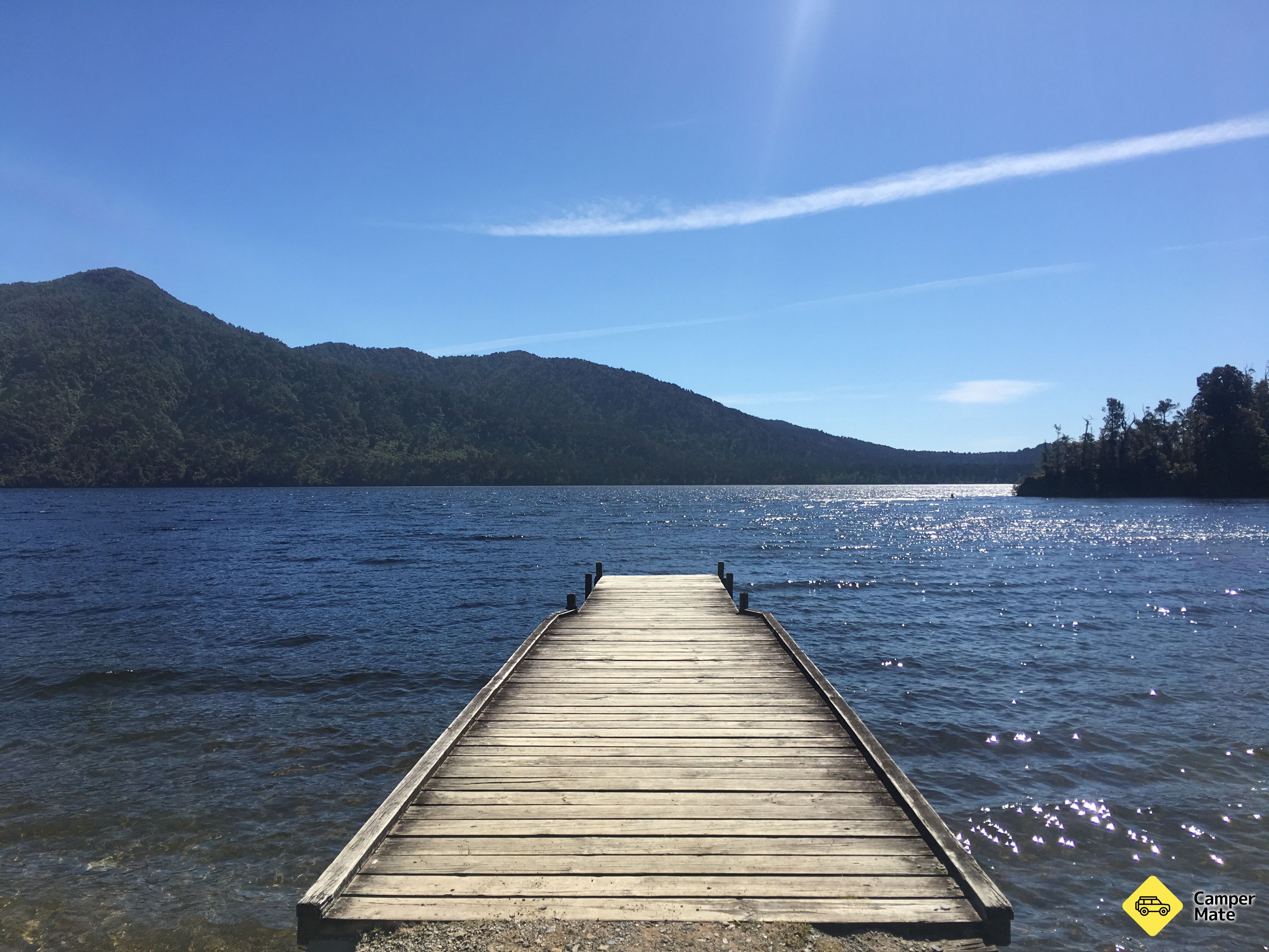 Hans Bay - Lake Kaniere kemping