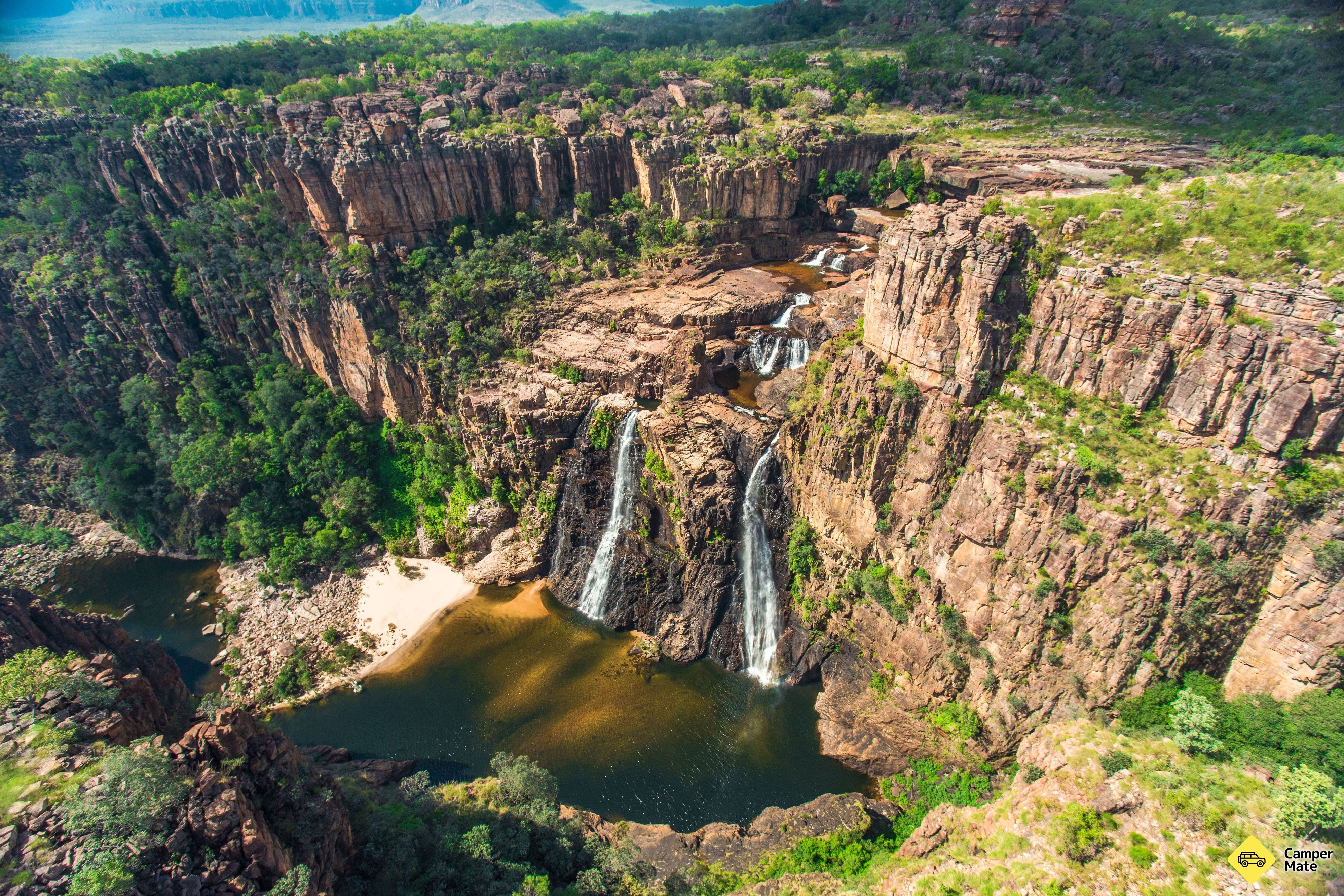Twin Falls en la garganta